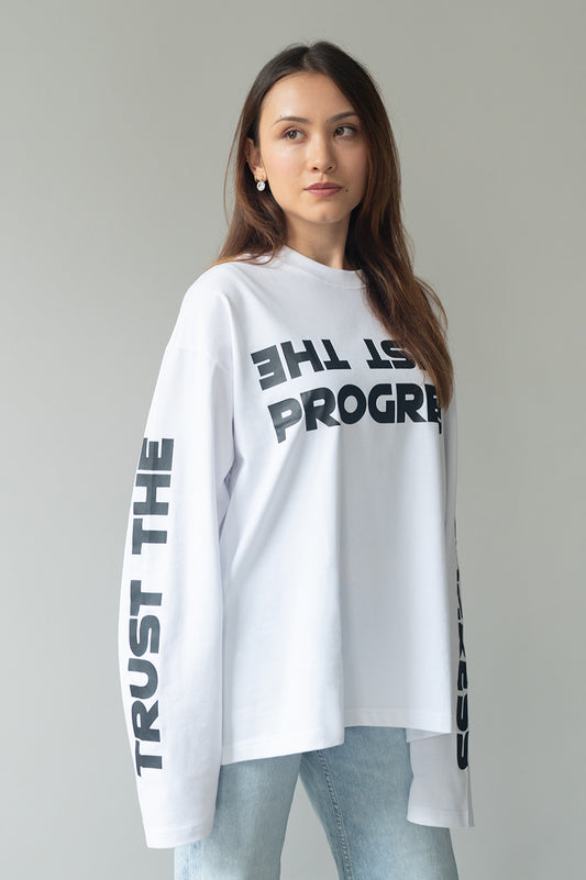 V-trust Longsleeve (White)